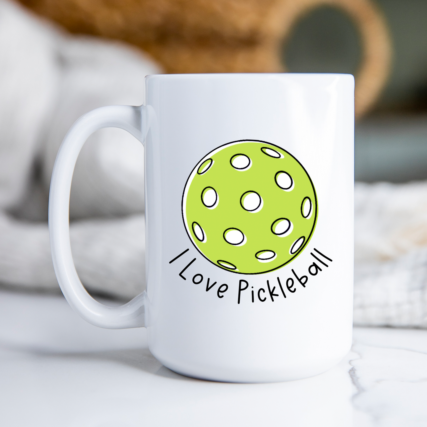 I Love Pickleball Mug Pickleball Coffee Cup