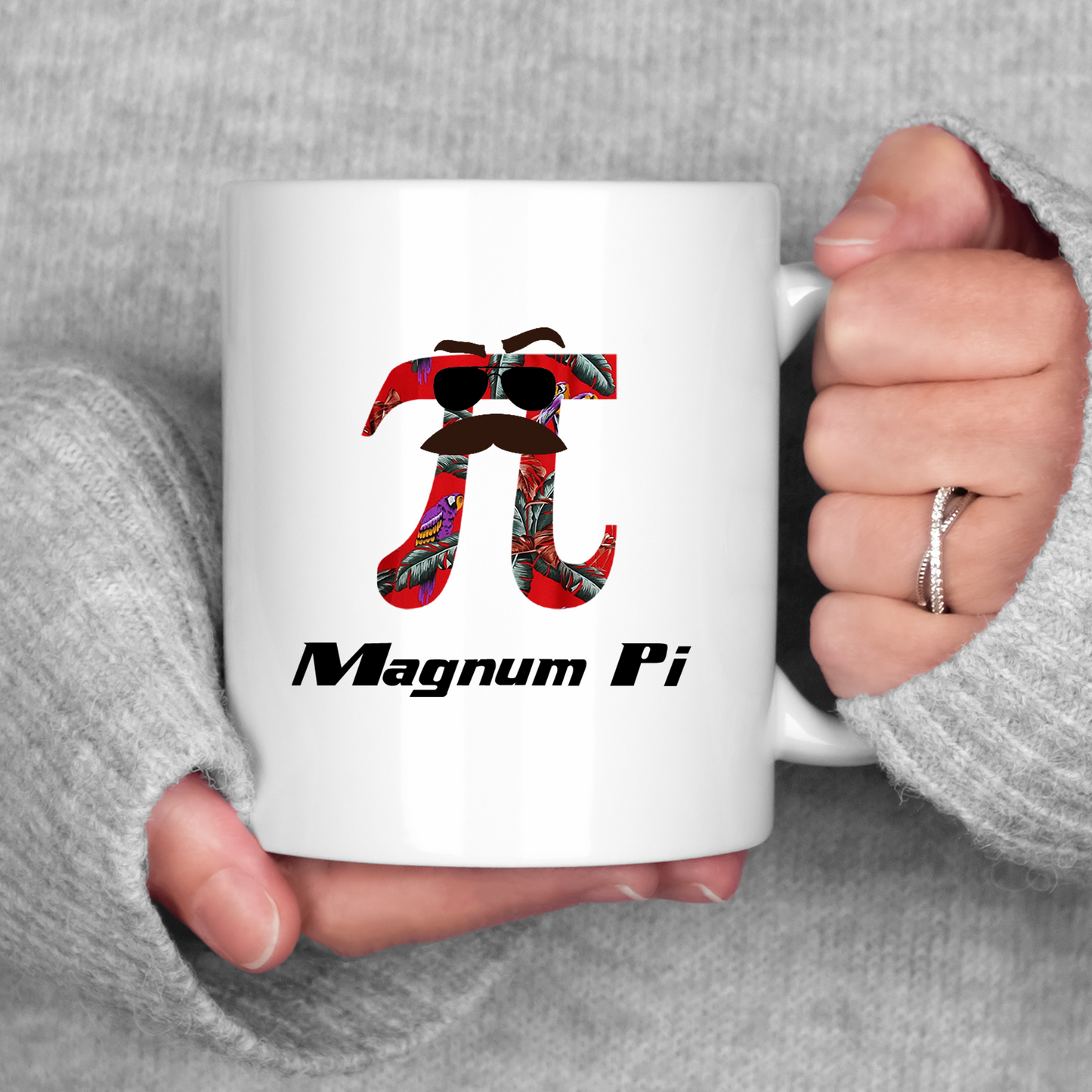 Magnum Pi Mug Math Teacher Coffee Cup Professor Math Student Pi Day