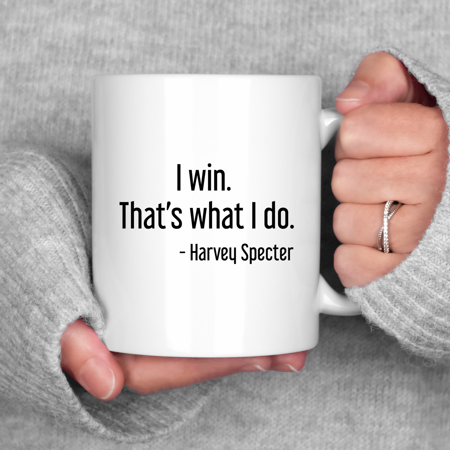 Harvey Specter Mug Suits TV Show I Win That's What I Do Coffee Cup