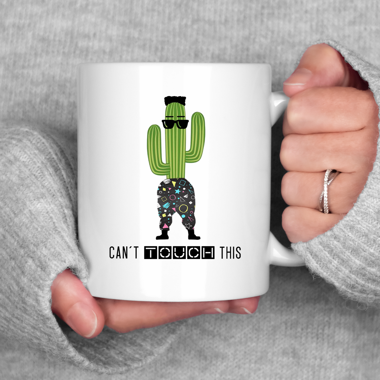 Can't Touch This Mug Cactus 90s Nostalgia MC Hammer Coffee Cup
