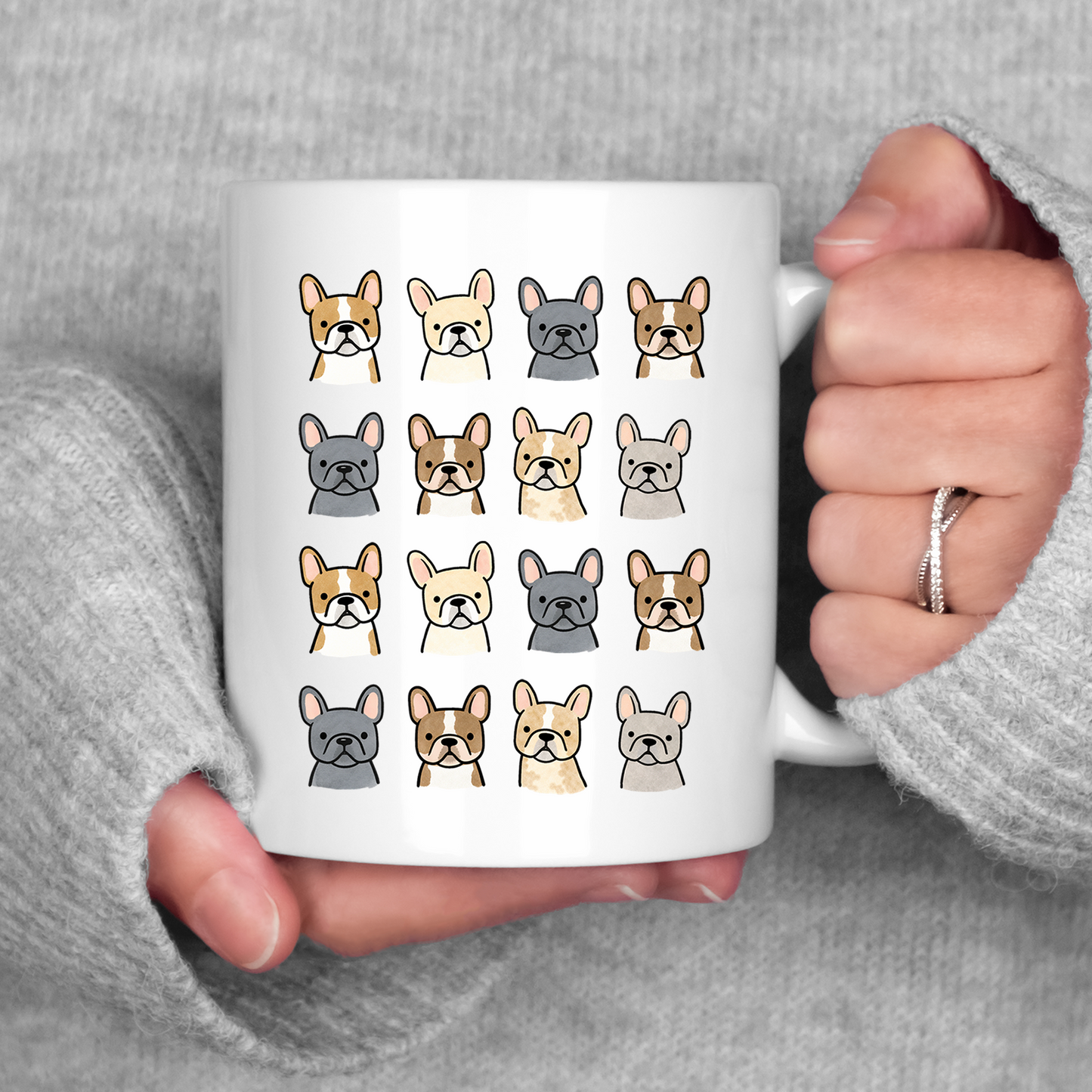 French Bulldog Mug • Cute Frenchie Coffee Cup • French Bulldog Gift • Dog Lover Mug • Pet Parent Drinkware