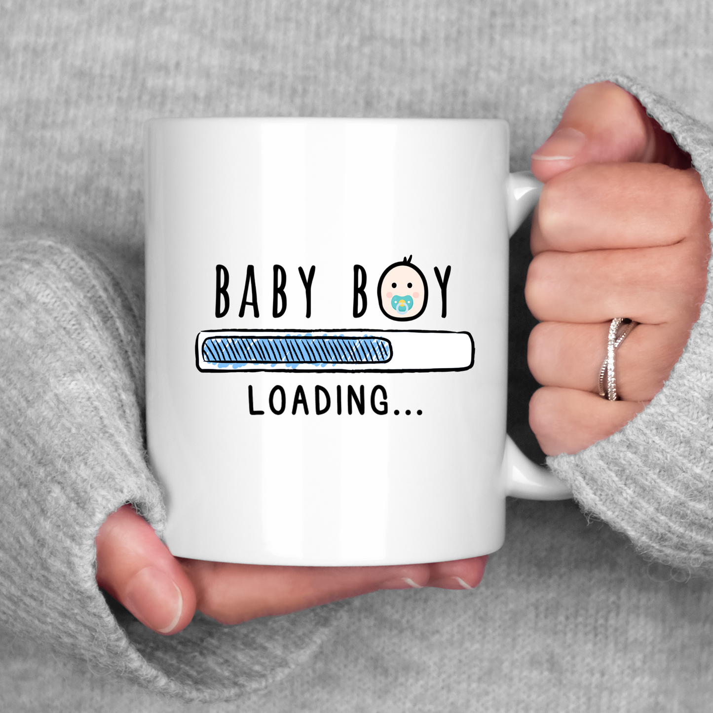 Baby Boy Loading Pregnancy Mug New Mom