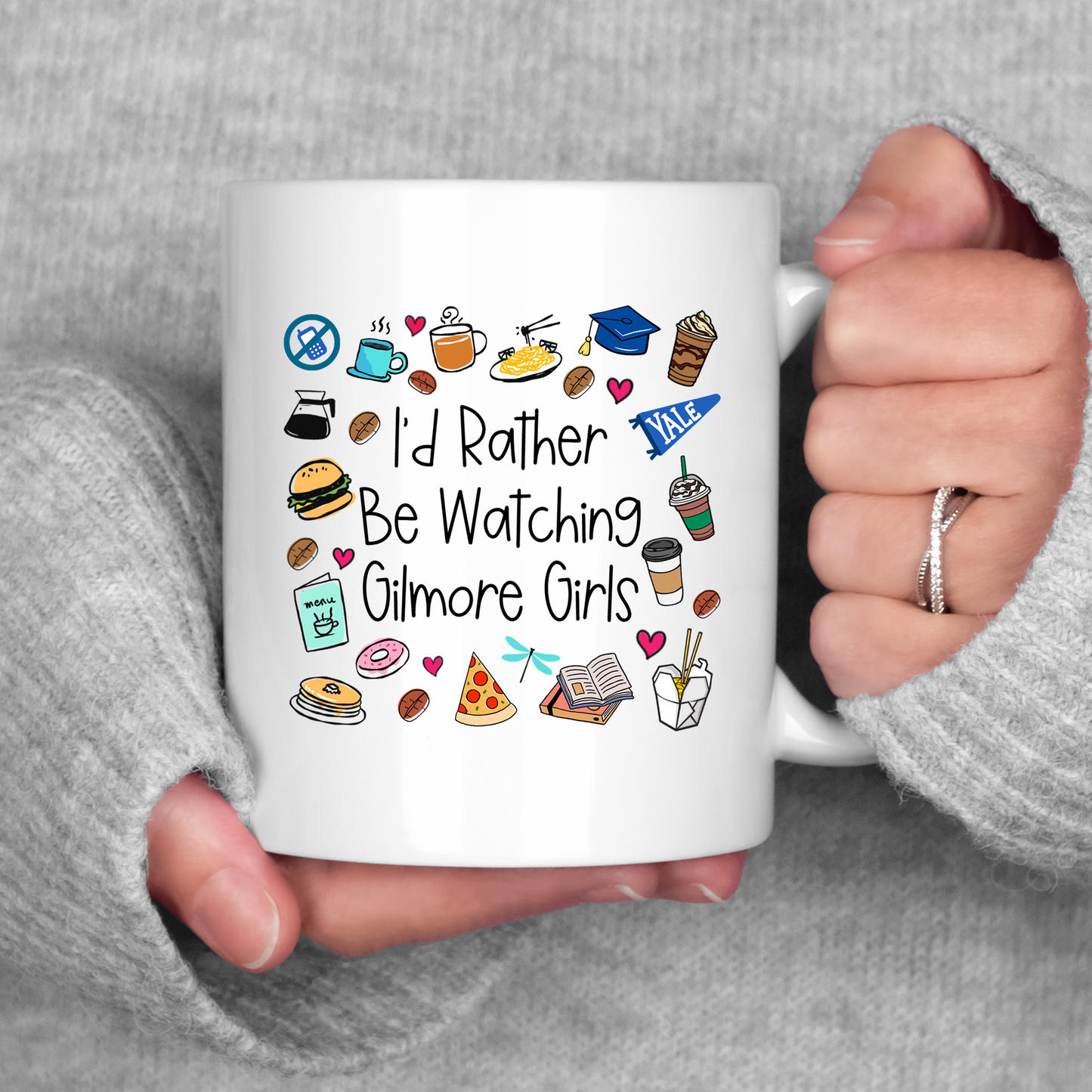 I'd Rather Be Watching Gilmore Girls Mug Gilmore Girls Coffee Cup Stars Hollow