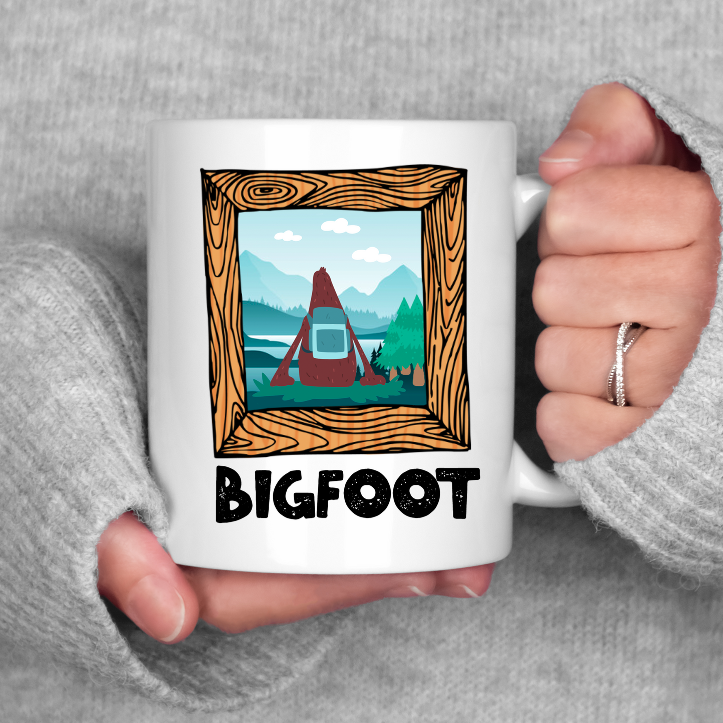 Bigfoot Portrait Mug Sasquatch