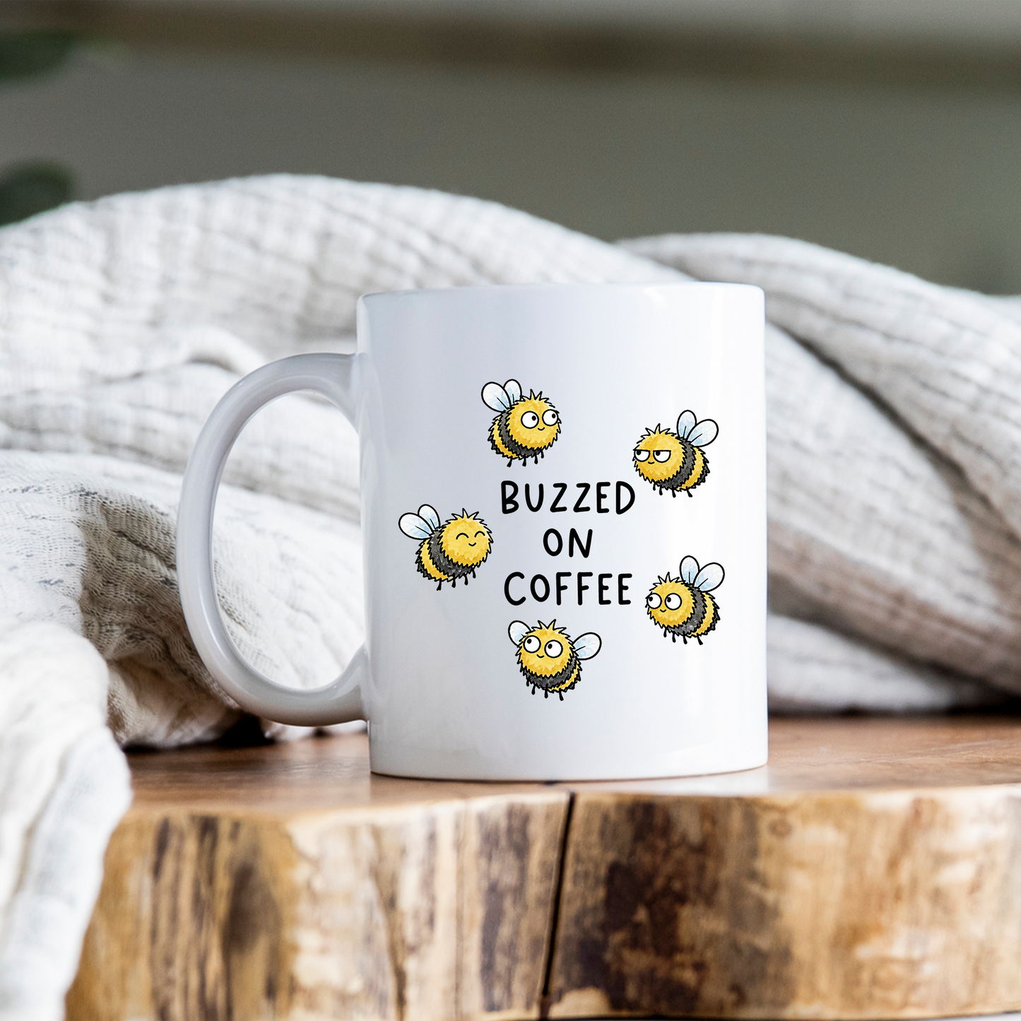 Cute Bumble Bee Mug • Save the Bees Coffee Cup • Bee Lover Gift • Earth Day Mug • Nature Lover Drinkware