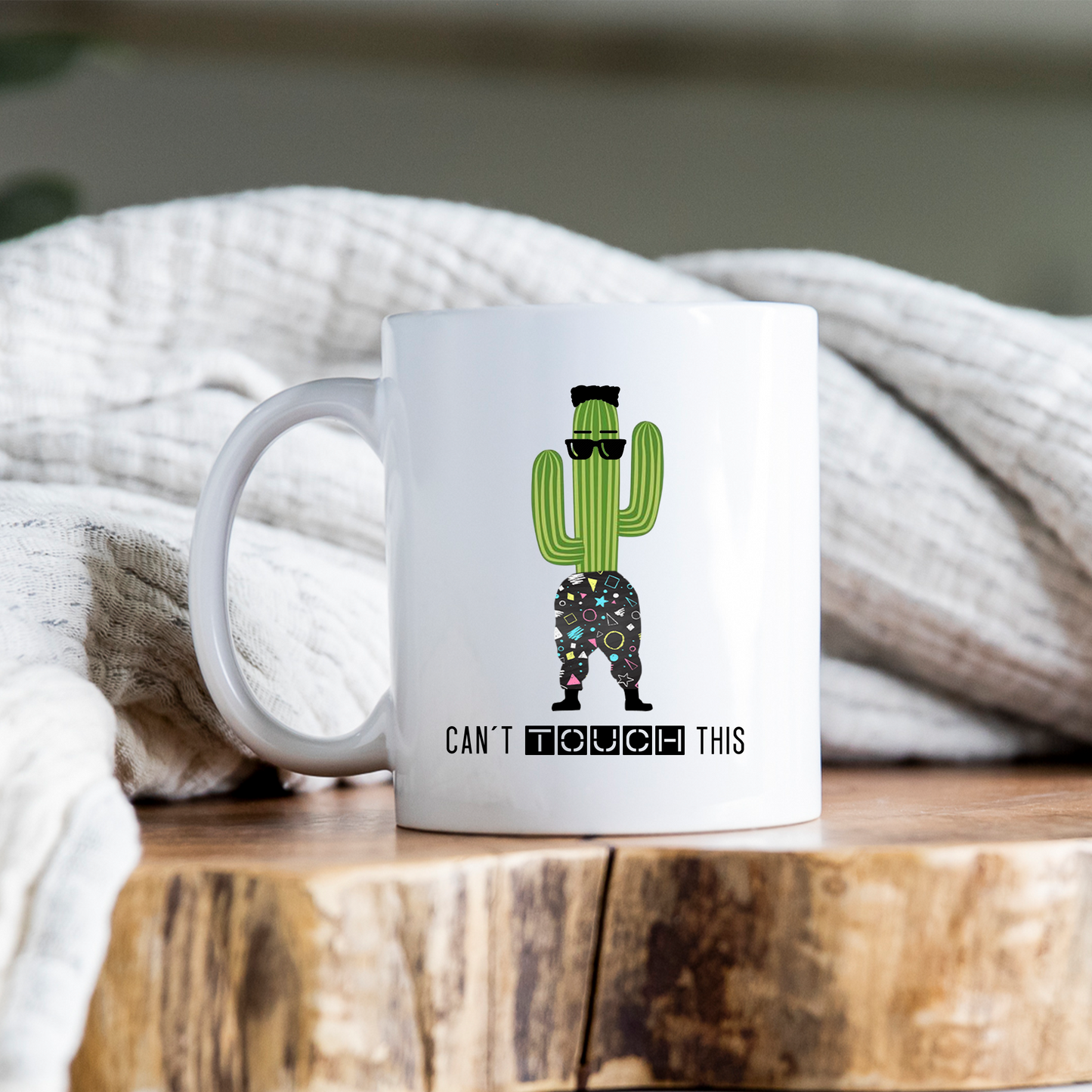 Can't Touch This Mug Cactus 90s Nostalgia MC Hammer Coffee Cup