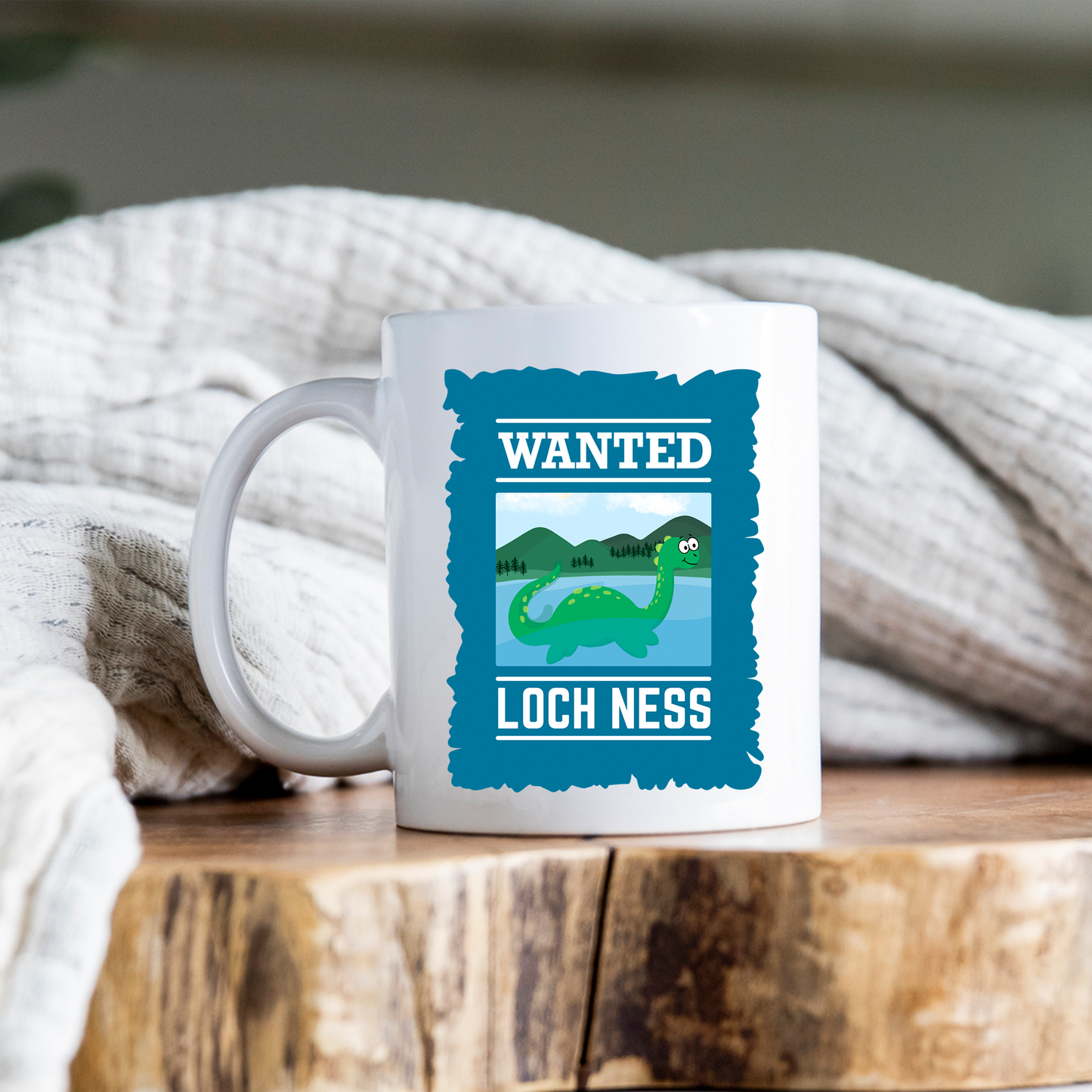 Wanted Poster Loch Ness Monster Mug Nessie Coffee Cup