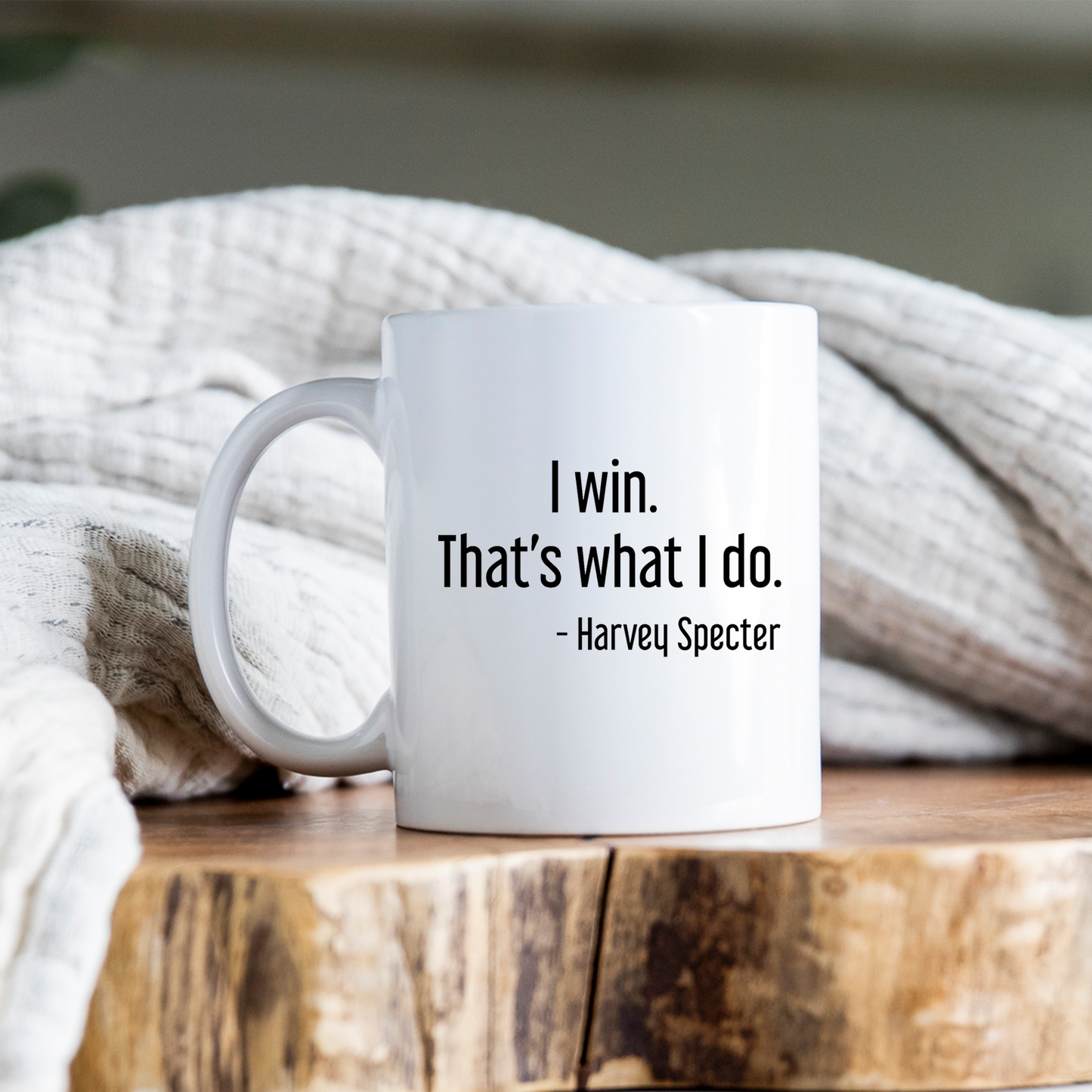 Harvey Specter Mug Suits TV Show I Win That's What I Do Coffee Cup