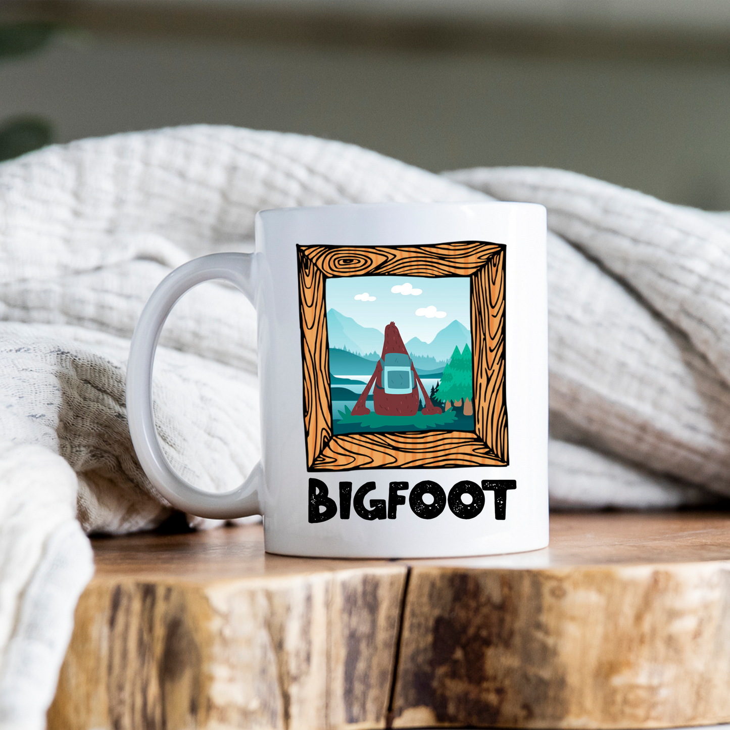 Bigfoot Portrait Mug Sasquatch