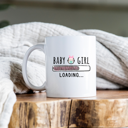 Baby Girl Loading Pregnancy Mug New Mom