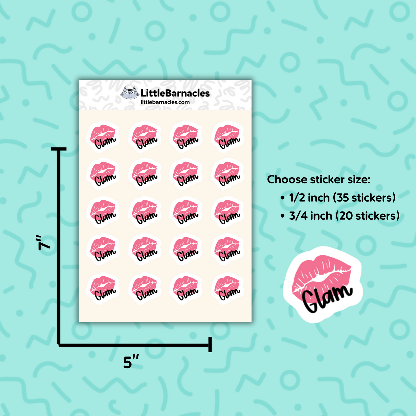 Glam Planner Sticker Hair Appointment Reminder Sticker Makeup Sticker Beauty Mini Sticker Hair Day Icon Sticker for Calendar
