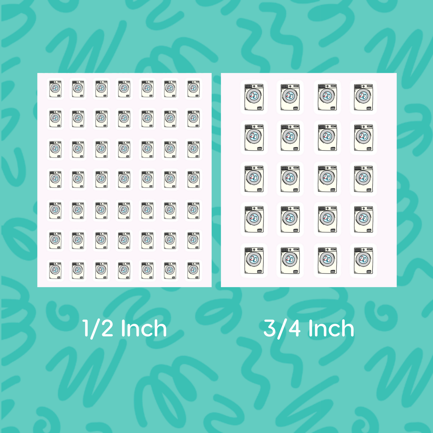 Laundry Planner Stickers House Chore Reminder Home Organization Label Cleaning and Chore Stickers Mini Sticker for Calendar or Planner