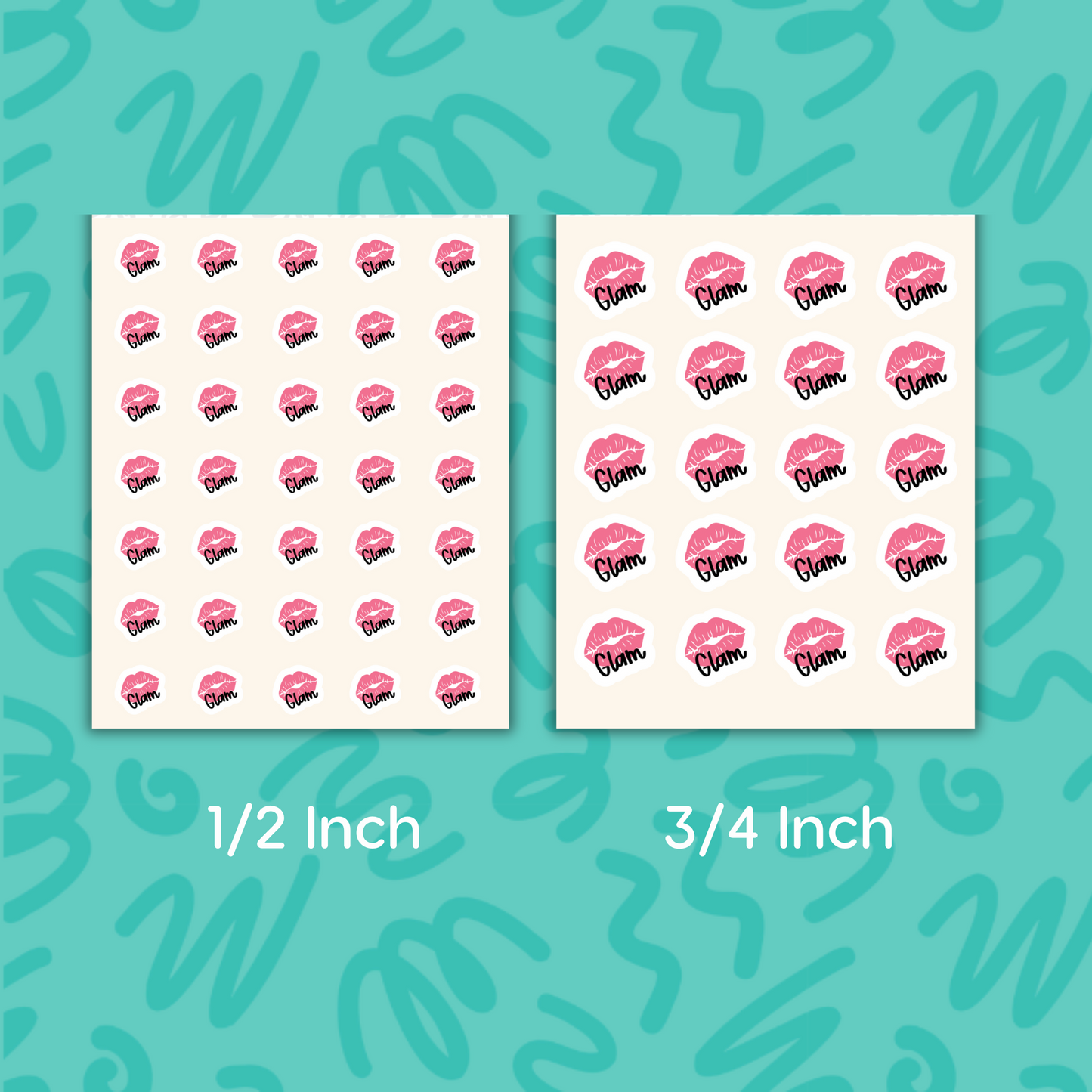 Glam Planner Sticker Hair Appointment Reminder Sticker Makeup Sticker Beauty Mini Sticker Hair Day Icon Sticker for Calendar