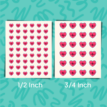Cardio Planner Sticker • Exercise Reminder Sticker • Heart Health Tracker • Treadmill Run Reminder • Fitness Calendar Sticker