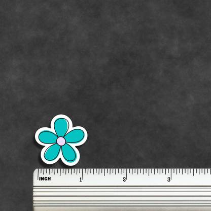 Mini Flower Sticker Sheet • Waterproof Vinyl Flower Stickers • Cute Tiny Floral Stickers • Small Botanical Decals