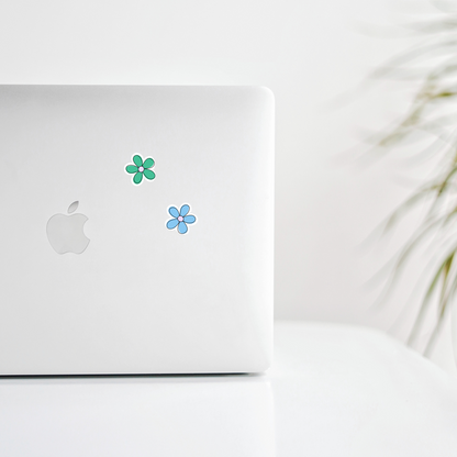 Mini Flower Sticker Sheet • Waterproof Vinyl Flower Stickers • Cute Tiny Floral Stickers • Small Botanical Decals