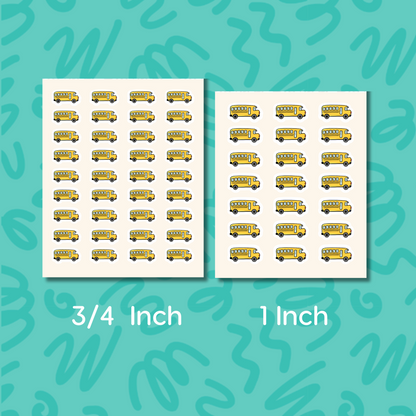 School Bus Planner Sticker • School Pickup Reminder • Bus Label Sticker • Parent Calendar Sticker • Teacher Gift Sticker