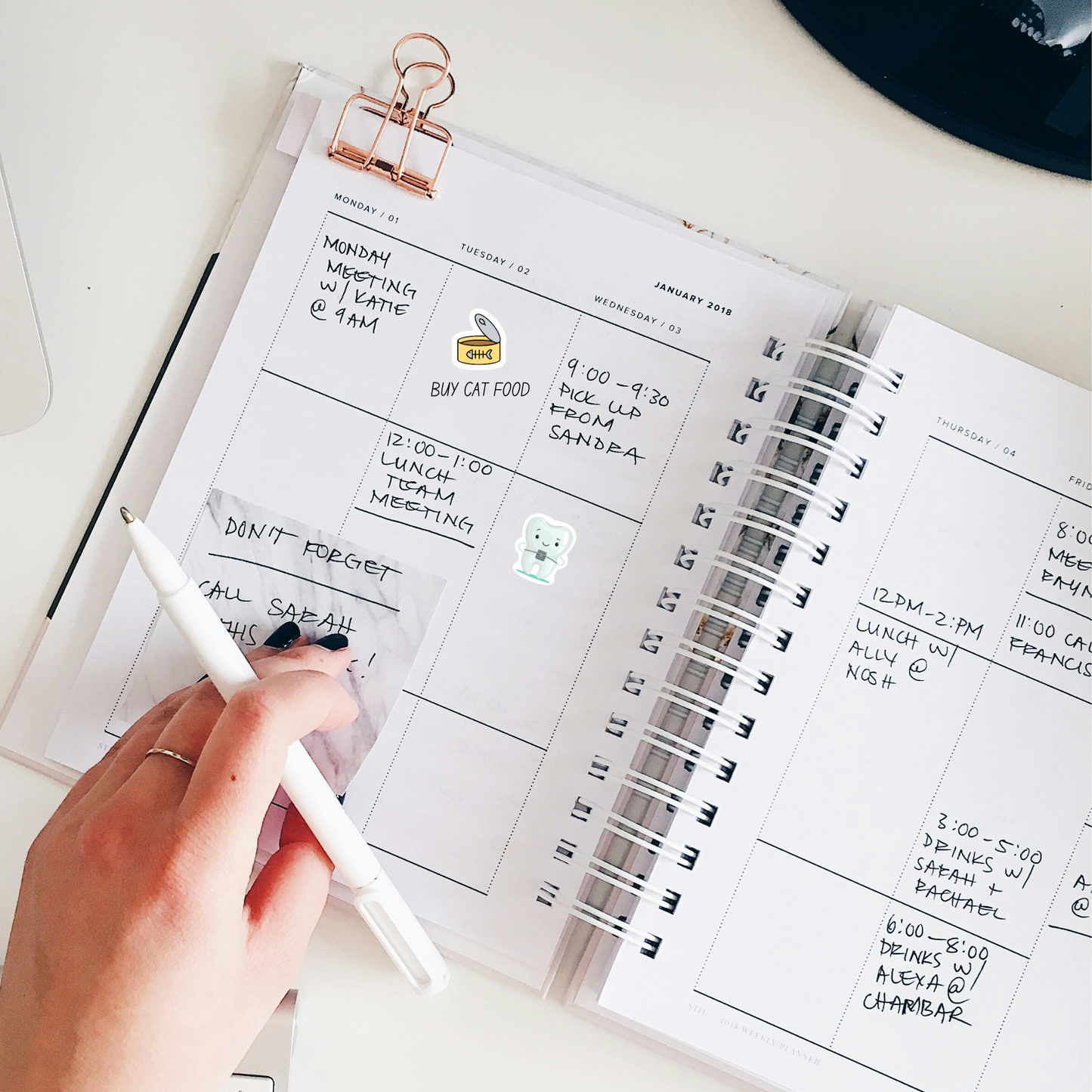 Orthodontist Planner Sticker Dental Health Dentist Appointment Reminder Label Calendar