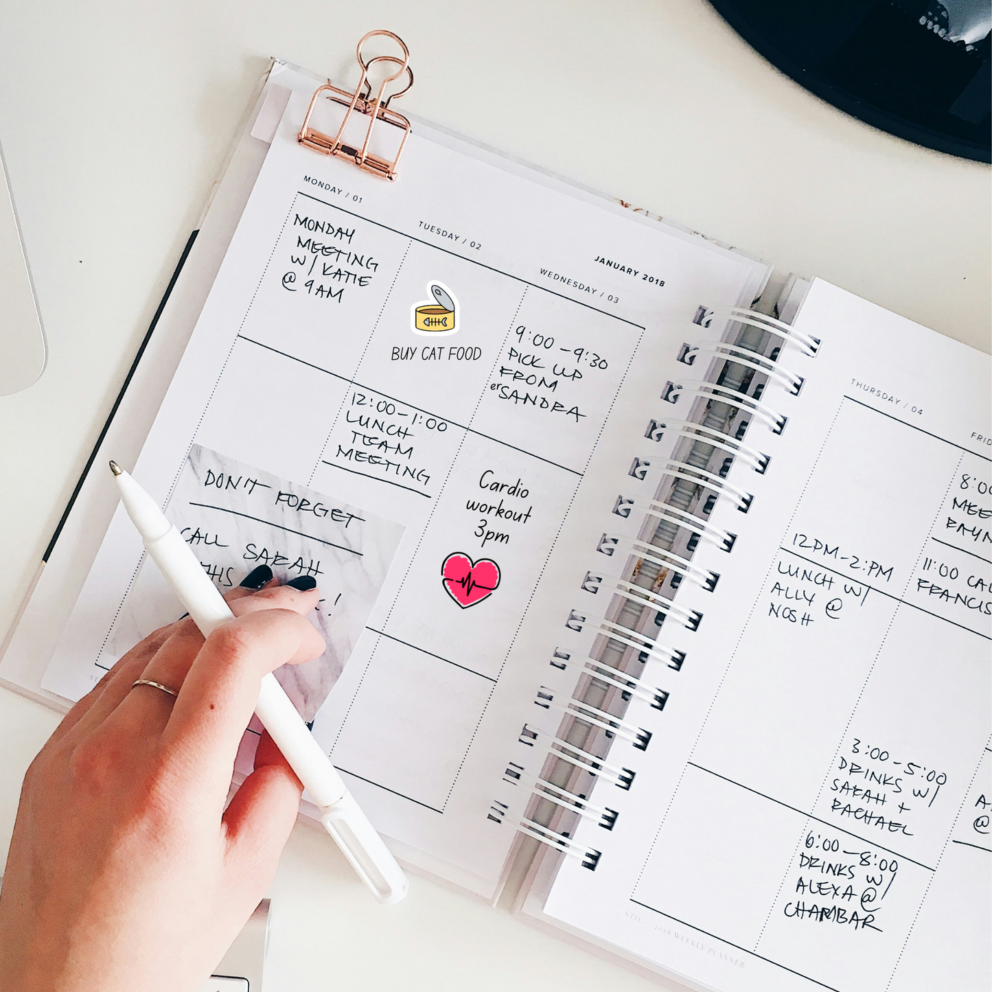 Exercise Planner Sticker Heart Cardio Fitness Sticker Heart Treadmill Reminder for Runners
