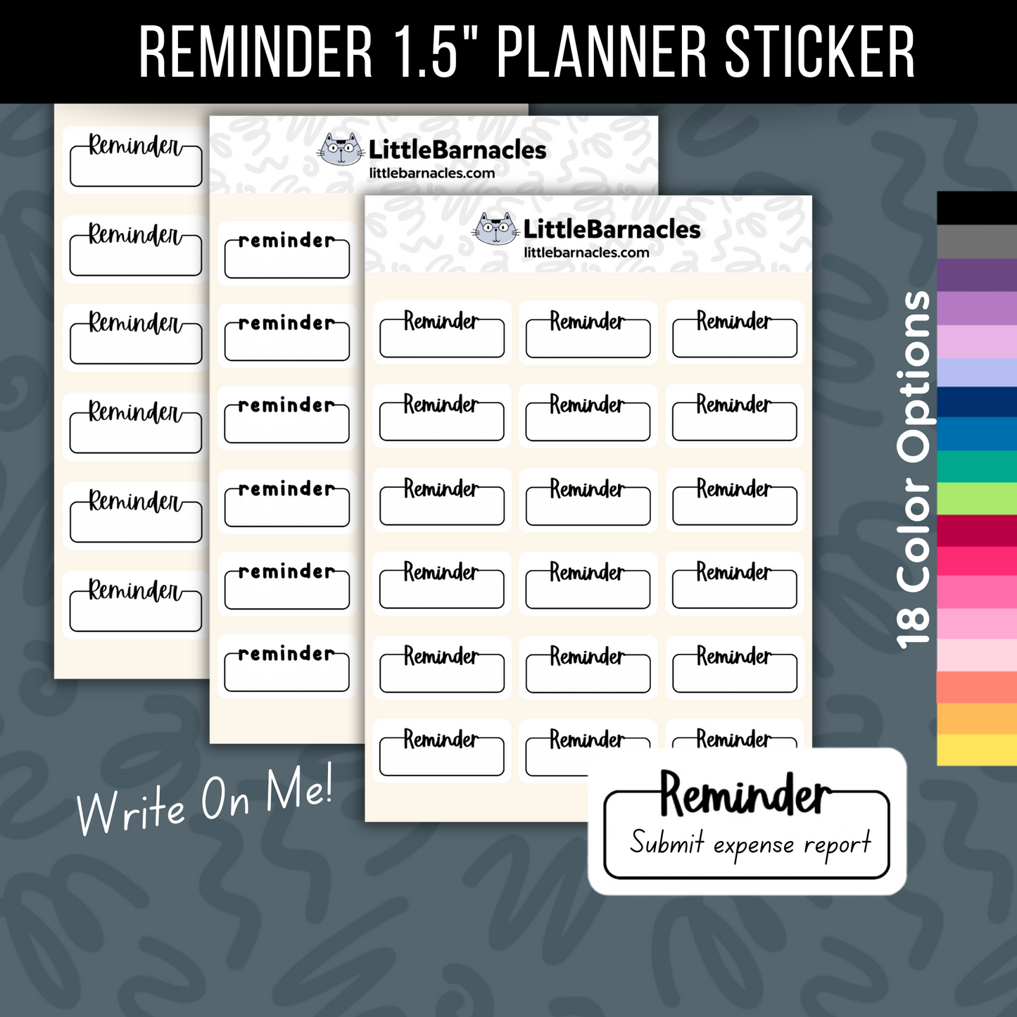 Reminder Planner Sticker | 1.5 Inch | Food Expiration Date Label Quarter Box Planner Food Sticker Home Organization Label Reminder Label