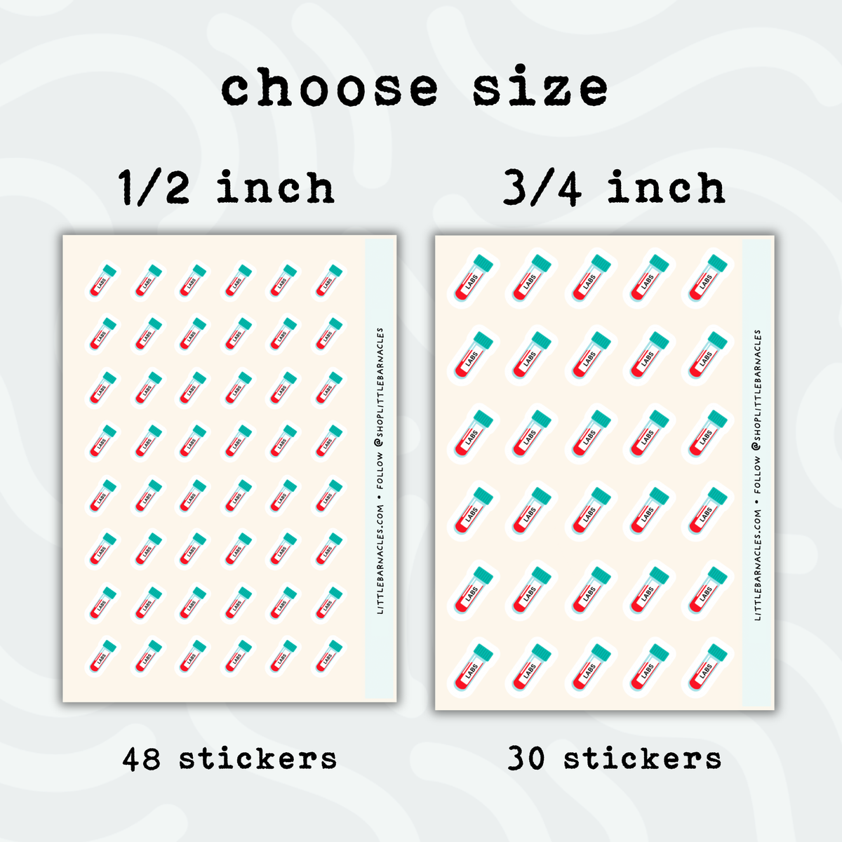 Blood Test Planner Sticker • Bloodwork Lab Reminder • Medical Health Calendar Sticker • Doctor Checkup Label • Mini Health Planner Sticker