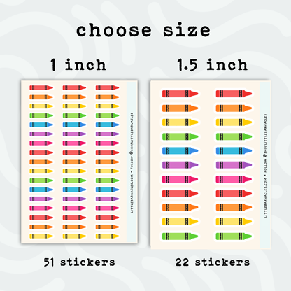 Custom Crayon Name Label Sticker • School Planner Sticker • Kid Name Label • Daycare Organization Label • Personalized Calendar Sticker