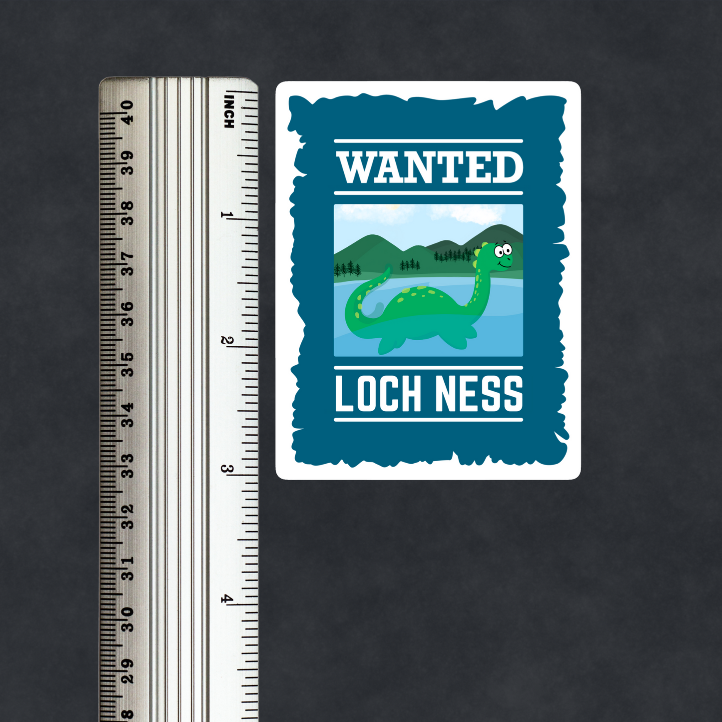 Loch Ness Monster Sticker Live Laugh Lurk Funny Cryptid Nessie Sticker