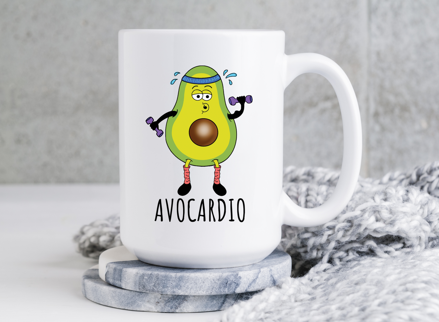 Avocardio Mug 90s Cartoon Coffee Cup