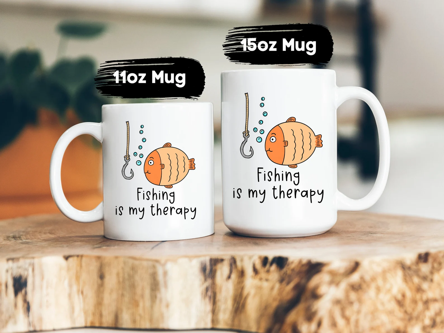 Fishing Is My Therapy Mug Fishing Coffee Cup