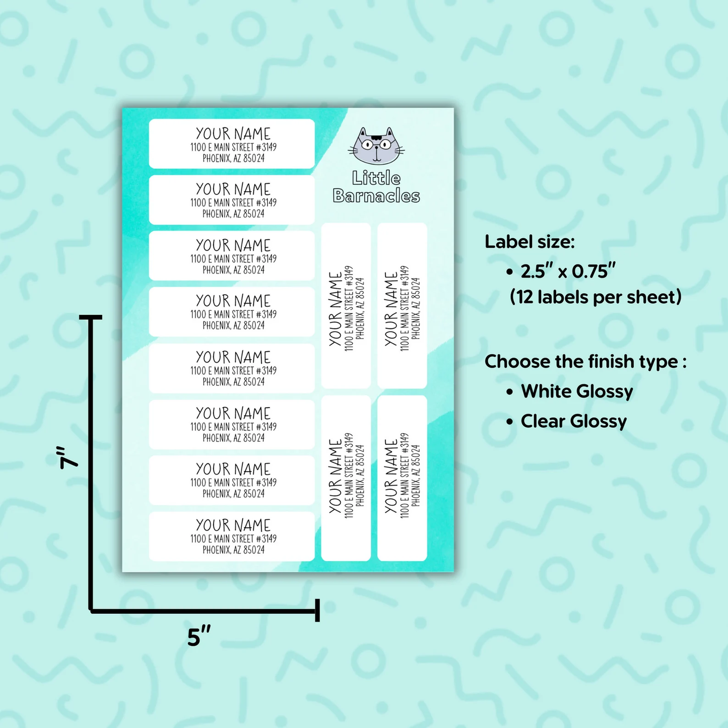 Custom Address Labels, Return Address Labels, Personalized Mailing Labels