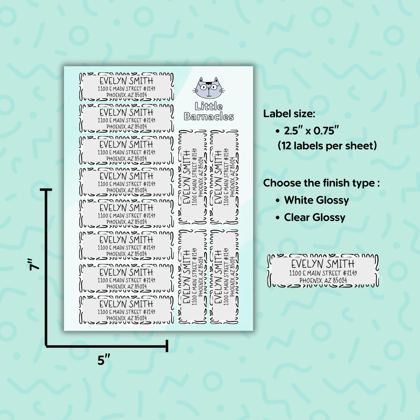 Custom Address Labels, Return Address Labels, Personalized Mailing Labels