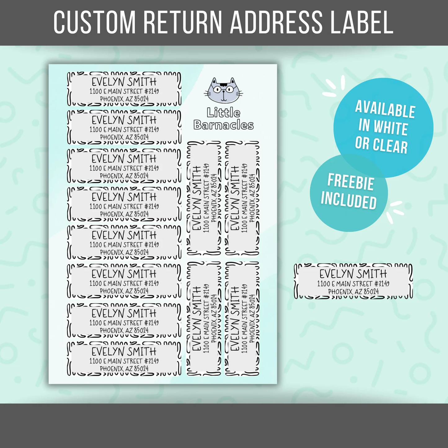 Custom Address Labels, Return Address Labels, Personalized Mailing Labels