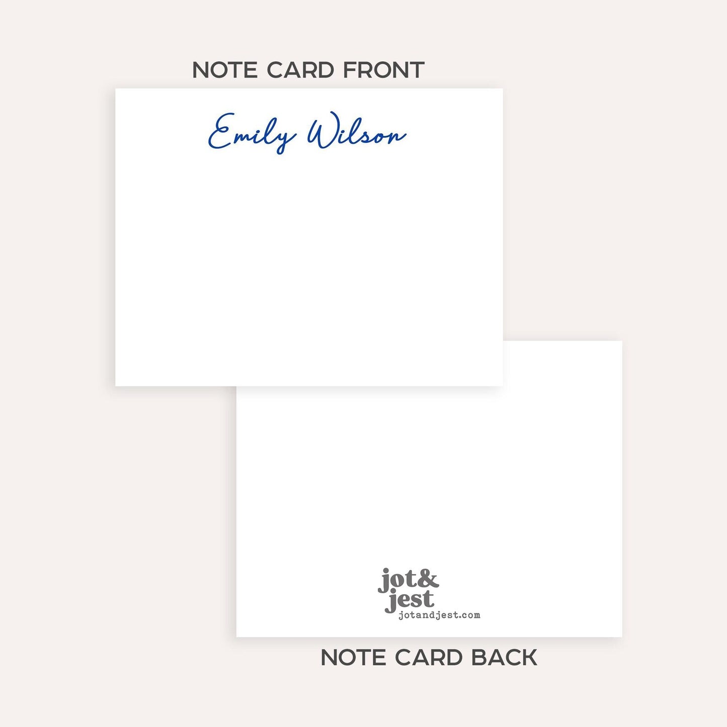 Personalized Monogram Name Stationery Set • Custom Name Flat Notecards • Elegant Thank You Cards • Custom Stationery Gift • Set of 12