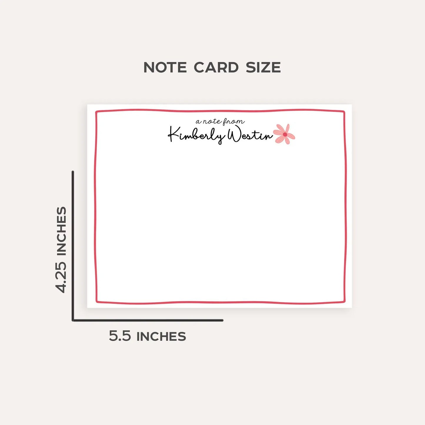 Personalized Cherry Strawberry Stationery Set • Custom Name Flat Notecards • Fruit Thank You Cards • Cute Stationery Gift • Set of 12