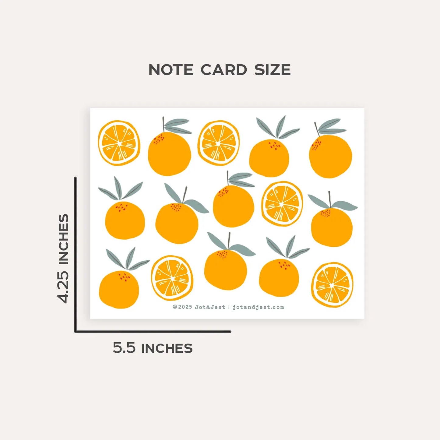 Personalized Orange Grove Stationery Set • Custom Name Flat Notecards • Citrus Thank You Cards • Fruit Stationery Gift • Set of 12
