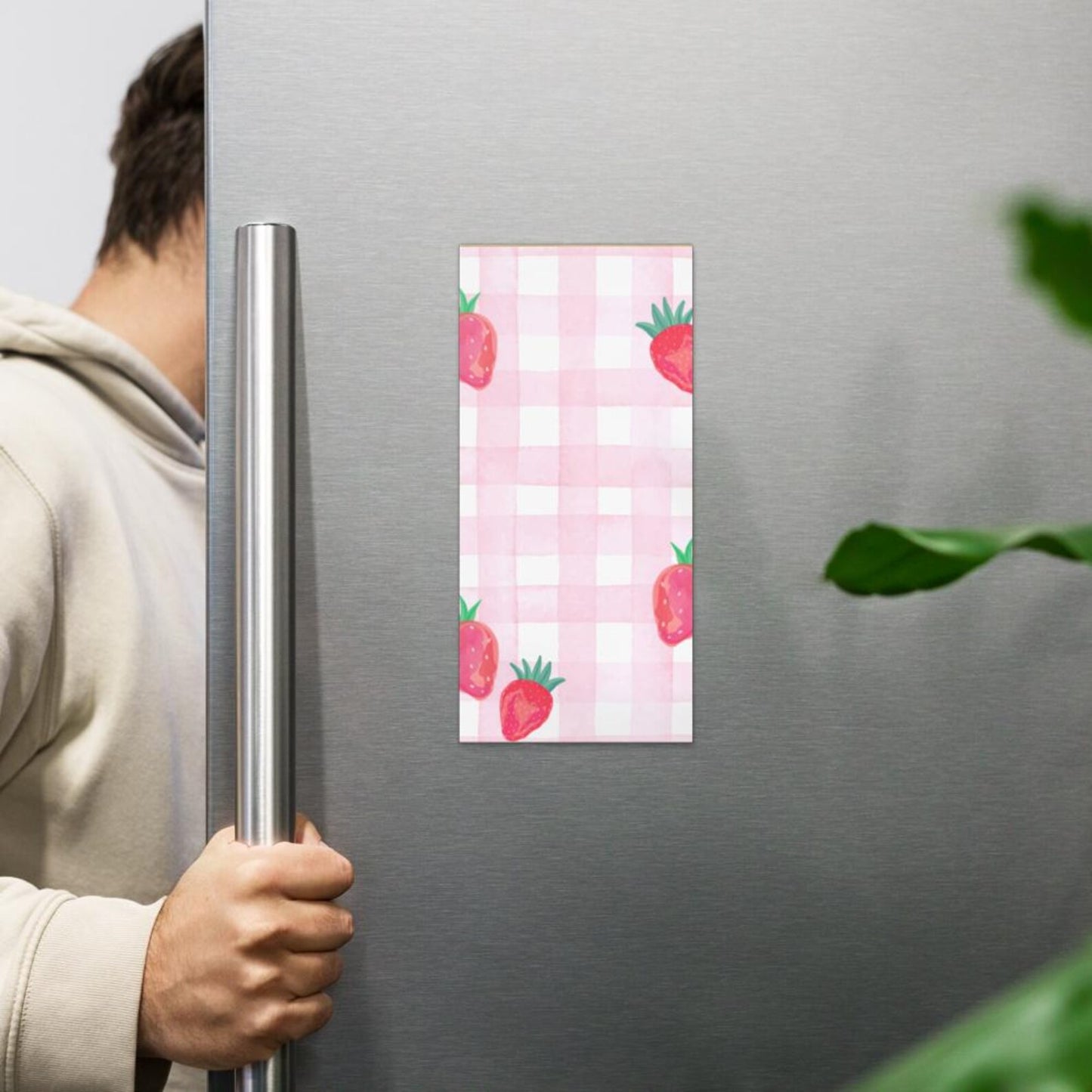 Personalized Strawberry Notepad • Cute Pink Notepad • Custom Name Stationery • Kawaii Strawberry Paper • Gift for Her • Pink Paper Pad