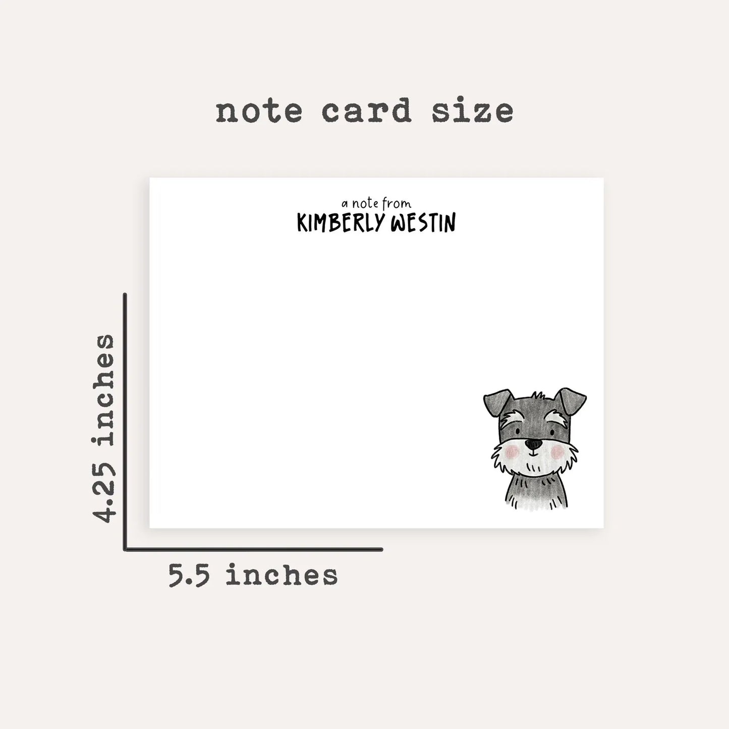Custom Dog Portrait Stationery Set • Personalized Pet Notecards • Cute Dog Doodle Thank You Cards • Dog Lover Gift • Set of 12