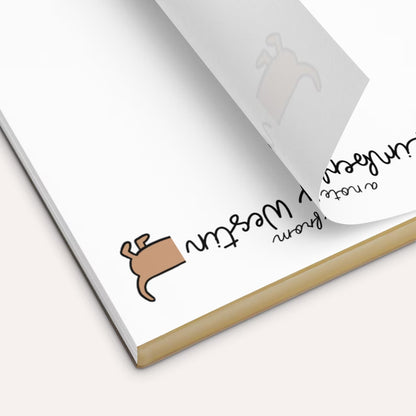 Personalized Dachshund Notepad • Custom Wiener Dog Notepad • Cute Dog Stationery • Dog Lover Gift