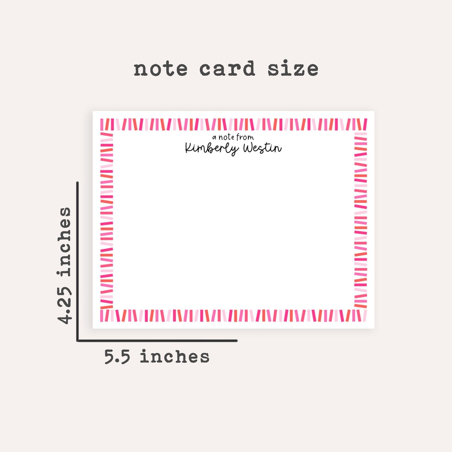 Personalized Confetti Stationery Set • Custom Name Flat Notecards • Colorful Sprinkles Thank You Cards • Kids Stationery Gift • Set of 12