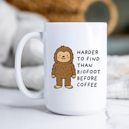 Funny Bigfoot Mug • Cartoon Sasquatch Coffee Cup • Bigfoot Gift for Him • Cute Sasquatch Mug
