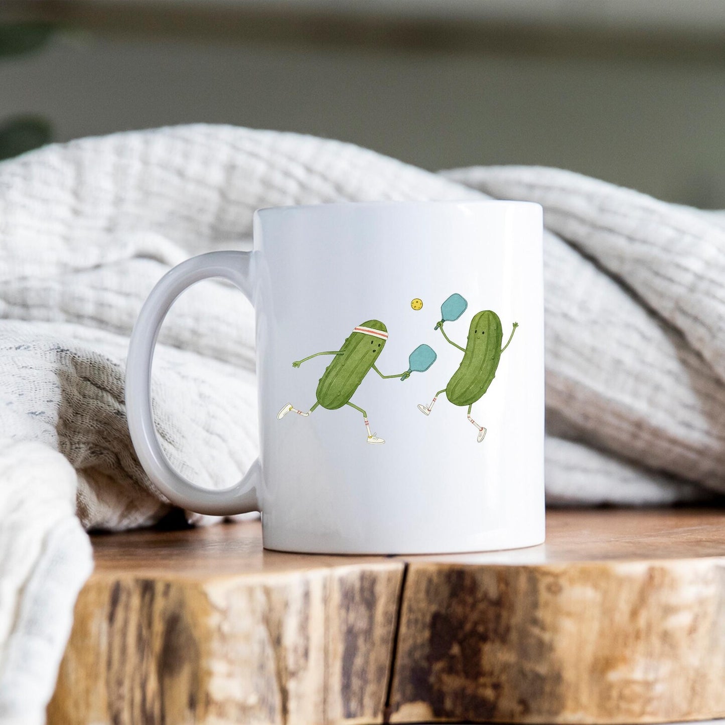 Funny Pickleball Mug • Cute Pickleball Coffee Cup • Pickleball Gift for Players • Sports Lover Mug • Choose Your Mug Size