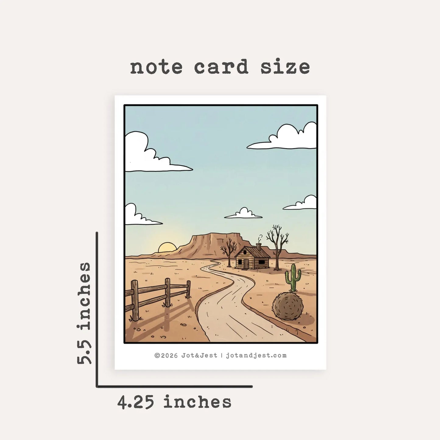 Personalized Country Western Note Cards • Custom Name Stationery • Southwest Flat Notecards • Country Thank You Card Set