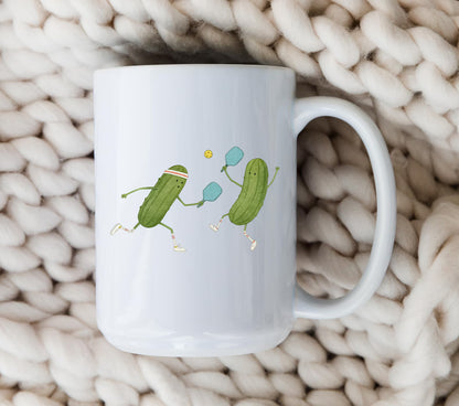 Funny Pickleball Mug • Cute Pickleball Coffee Cup • Pickleball Gift for Players • Sports Lover Mug • Choose Your Mug Size