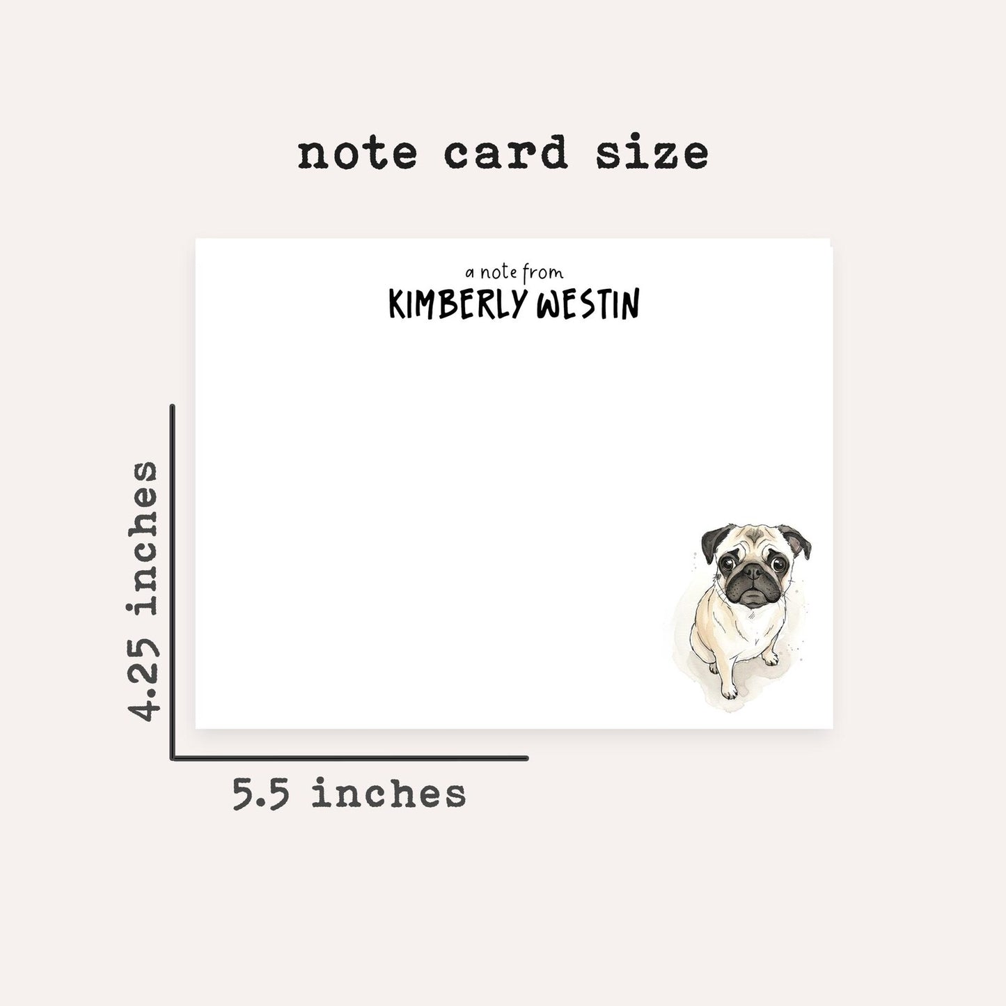 Custom Pet Portrait Stationery Set • Personalized Dog or Cat Notecards • Watercolor Pet Stationery Gift • Set of 12