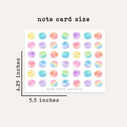 Personalized Polka Dot Stationery Set • Custom Name Flat Notecards • Watercolor Big Dot Thank You Cards • Cute Kids Stationery