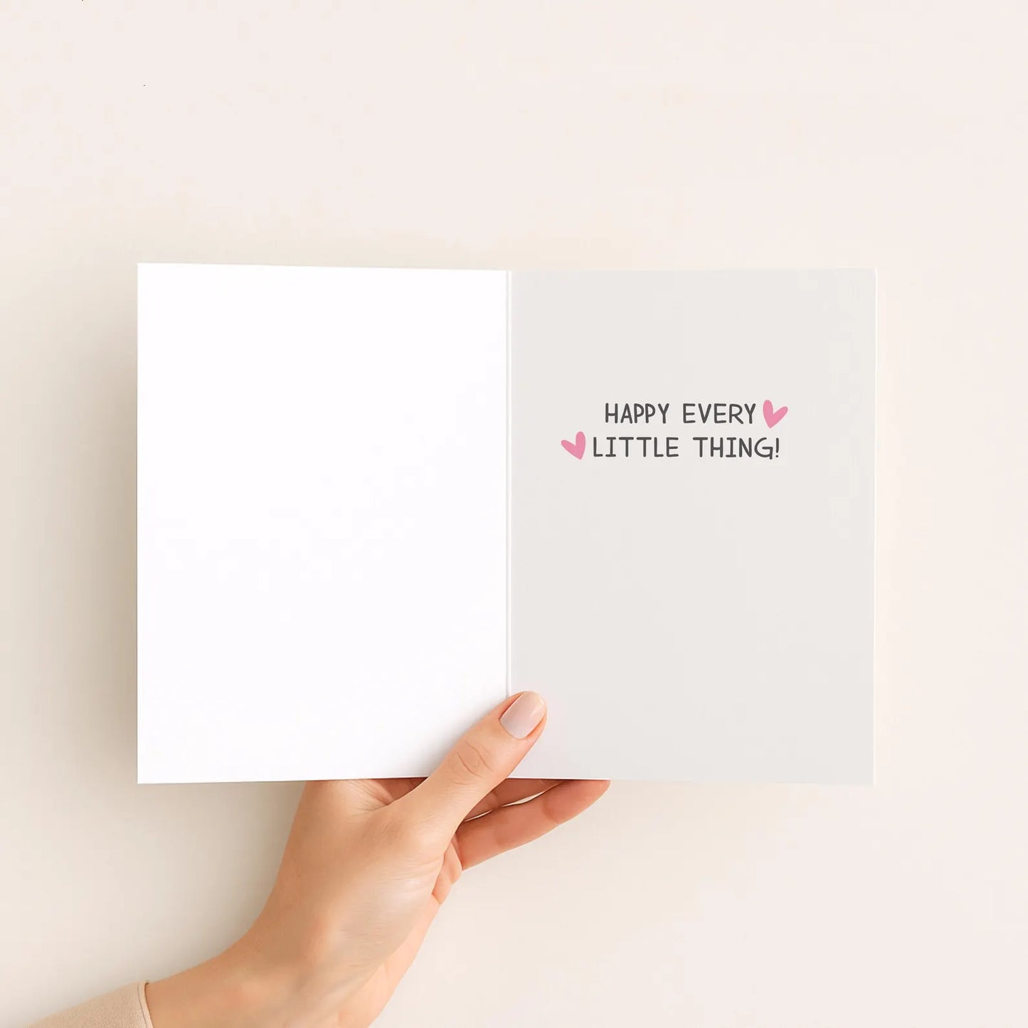 Happy Face Greeting Card • Happy Everything Card • Smiley Face Card • Birthday or Thinking of You Card • Cute Minimal Card