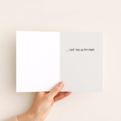 Mom Mother’s Day Card • Lucky Me Mom Card • Funny Mom Card • Happy Mother’s Day Card • Mom Appreciation Card