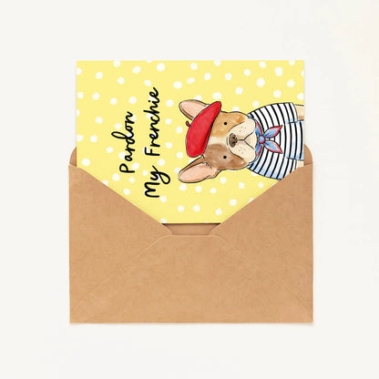 Frenchie Belated Birthday Card • Funny French Bulldog Card • Late Birthday Card • Parisian Dog Card • Frenchie Lover Gift