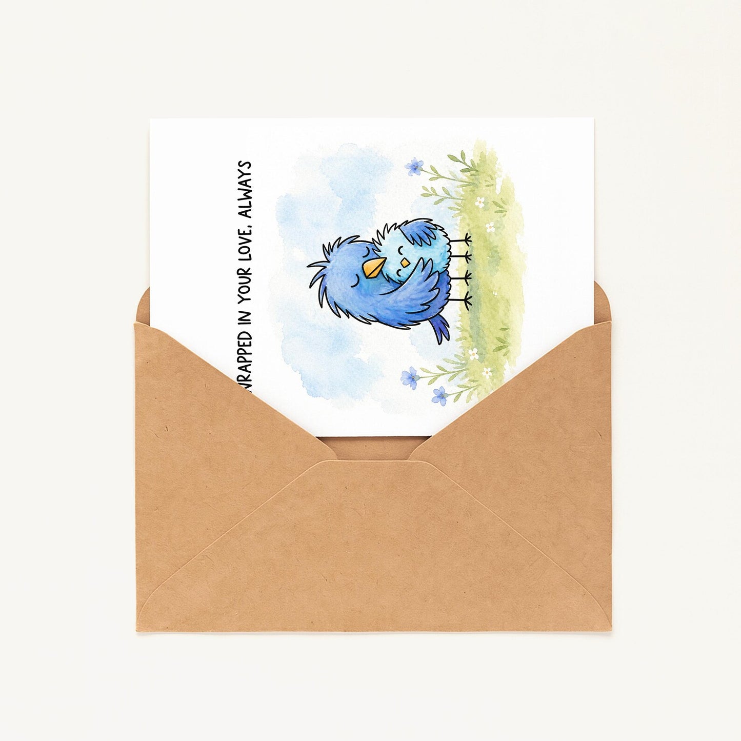 Mama Bird Mother’s Day Card • Cute Bird Card for Mom • Mom Appreciation Card • Sweet Mom Greeting Card