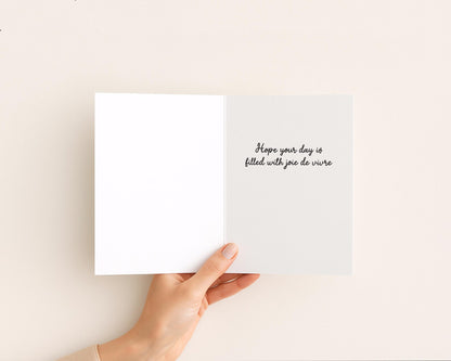Parisian Greeting Card • Thinking of You Card • French Themed Card • Everyday Card • Frenchie Lover Gift